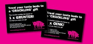 Gift Vouchers available for Oink