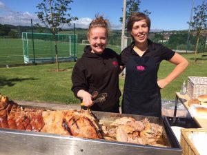 Oink outside catering at Earlston High School
