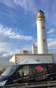 Oink at Barns Ness Light House near Dunbar